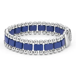 Matte Ultramarine Ceramic Link Bracelet