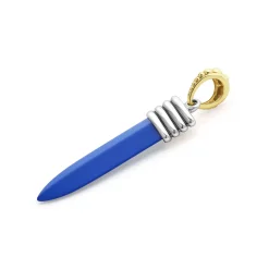 Matte Ultramarine Ceramic Blade Amulet