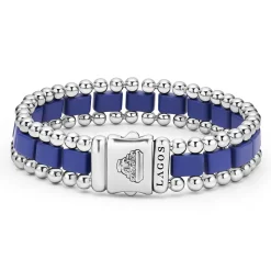 Matte Ultramarine Ceramic Link Bracelet
