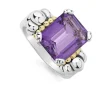 Medium Emerald-Cut Amethyst Ring