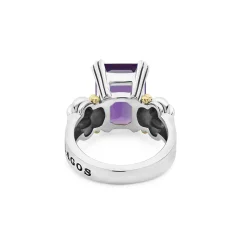 Medium Emerald-Cut Amethyst Ring