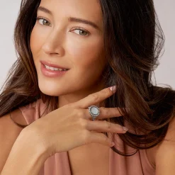 Mother of Pearl Circle Ring