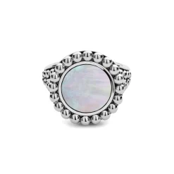 Mother of Pearl Circle Ring