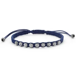 Navy Blue Macrame Bracelet