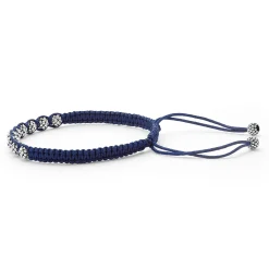 Navy Blue Macrame Bracelet