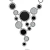 Onyx and Diamond Statement Bib Necklace