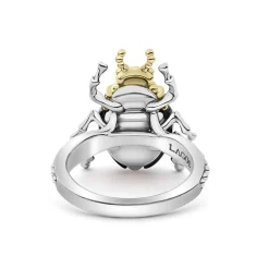 Onyx Beetle Diamond Ring