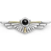 Onyx Wing Pin