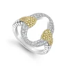 Open Oval Diamond Ring