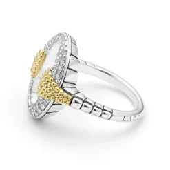 Open Oval Diamond Ring