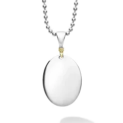 Oval Pendant Necklace