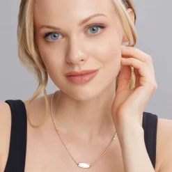 Oval Plate Necklace