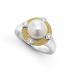 Pearl Diamond Ring