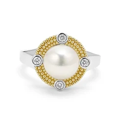 Pearl Diamond Ring