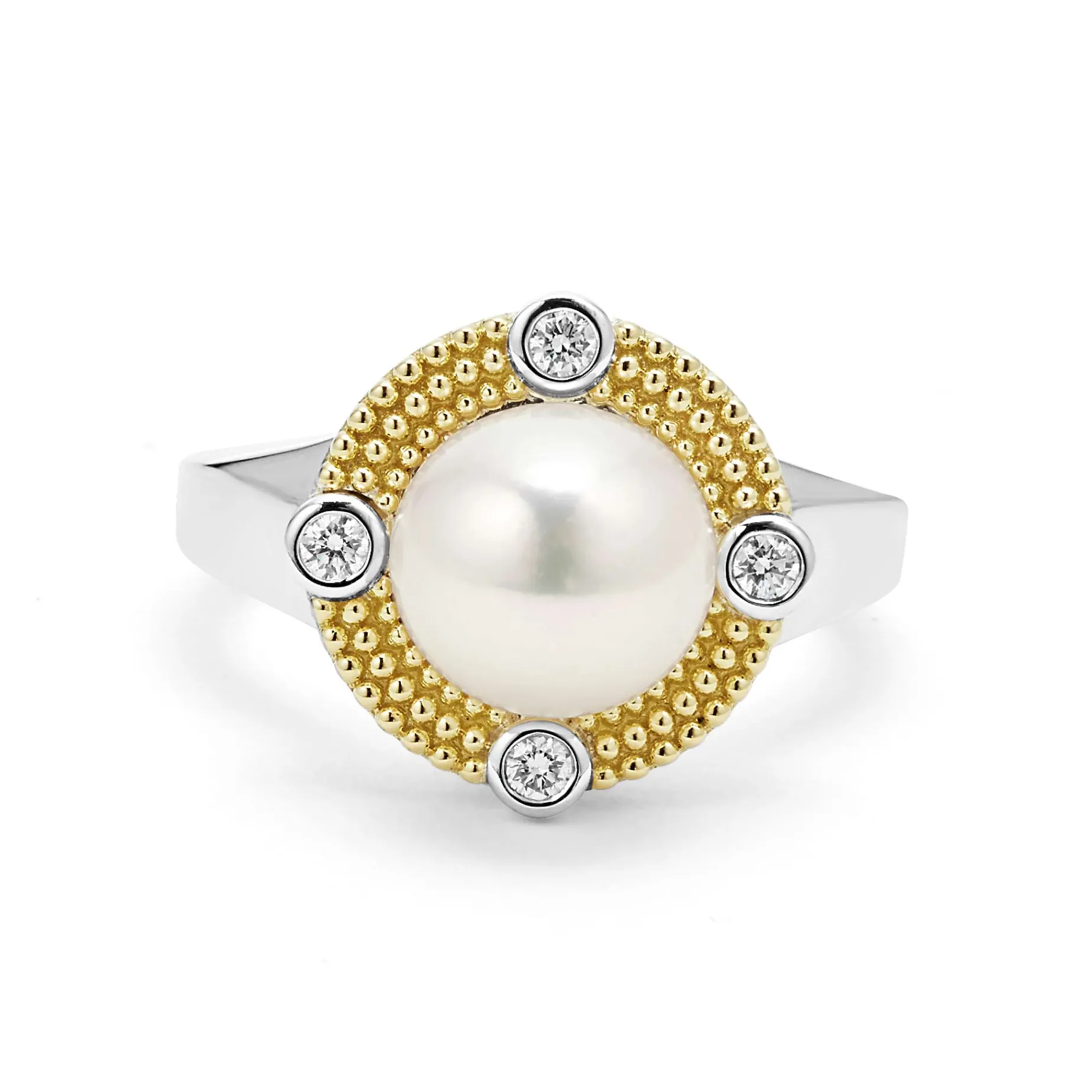 Pearl Diamond Ring