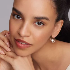 Pearl Hoop Earring