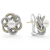 Pearl Love Knot Earrings
