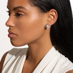 Pearl Love Knot Earrings