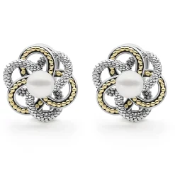 Pearl Love Knot Earrings