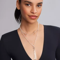Pearl Tassel Pendant Necklace