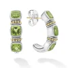 Peridot Hoop Earrings