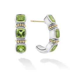 Peridot Hoop Earrings