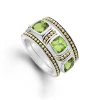 Peridot Stacking Rings
