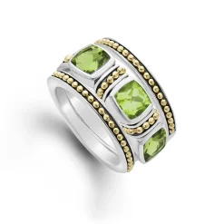 Peridot Stacking Rings