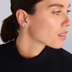 Petite 18K Gold Superfine Caviar Drop Earrings