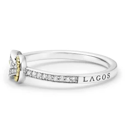 Petite Two-Tone Knot Diamond Ring