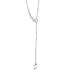 Petite Two-Tone Knot Diamond Pendant Necklace
