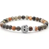 Picasso Jasper Skull Bracelet