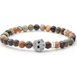 Picasso Jasper Skull Bracelet