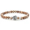 Picture Jasper Skull Bracelet