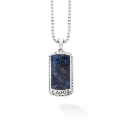 Pietersite Tag Amulet Necklace