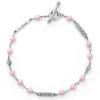 Pink Ceramic Beaded Bracelet