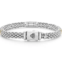 Pink Sapphire Caviar Bracelet | 6mm