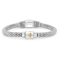 Prasiolite Caviar Bracelet | 6mm