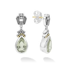 Prasiolite Tear Drop Earrings