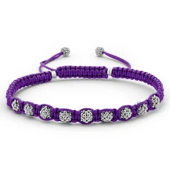 Purple Macrame Bracelet