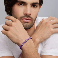 Purple Macrame Bracelet