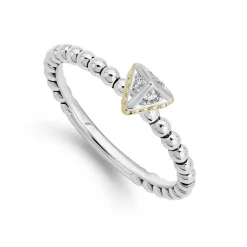 Pyramid Diamond Ring