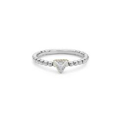 Pyramid Diamond Ring