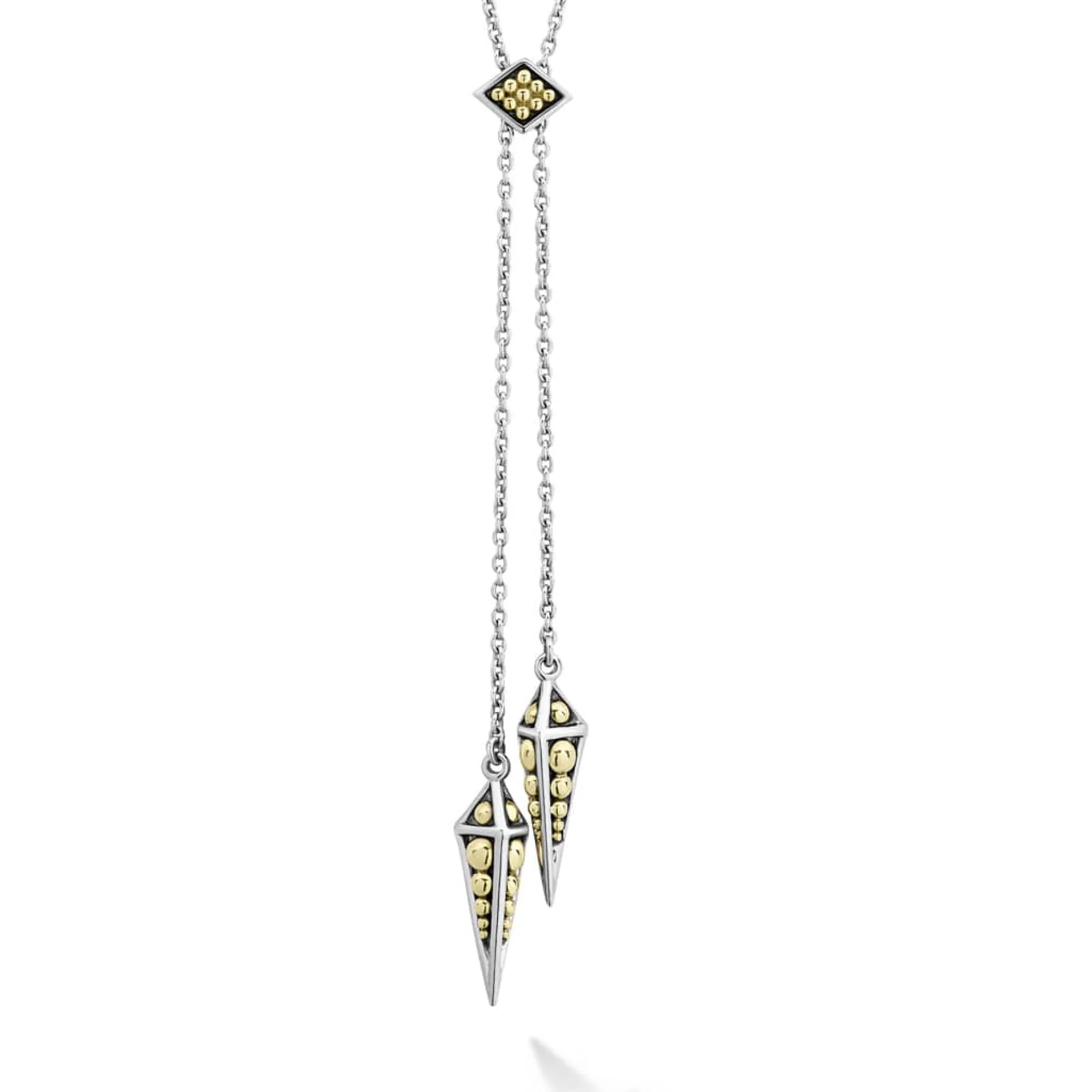 Pyramid Lariat Necklace