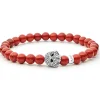 Red Jasper Skull Bracelet