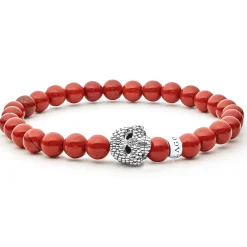 Red Jasper Skull Bracelet