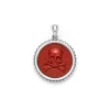 Red Jasper Skull Crossbone Amulet