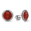 Red Jasper Skull Cufflinks