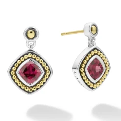 Rhodolite Garnet Drop Earrings
