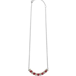 Rhodolite Garnet Five Station Necklace